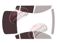 Gabarit vitrage - kit 3/4 arrière - Mazda 6 (3) Berline 4 portes (2018 - 2022)