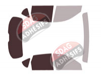 Gabarit vitrage - kit 3/4 arrière - Mazda CX-60 (1) 5 portes (depuis 2023)