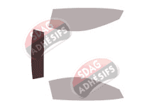 Gabarit vitrage - kit 3/4 arrière - McLaren 570 (1) S Spider Cabriolet 2 portes (2015 - 2021)