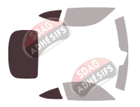 Gabarit vitrage - kit 3/4 arrière - Mercedes-Benz AMG GT (1) Coupé 2 portes (2015 - 2021) Gabarit vitrage - kit 3/4 arrière - Mercedes-Benz AMG GT (1) Coupé 2 portes (2015 - 2021)