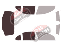 Gabarit vitrage - kit 3/4 arrière - Mercedes-Benz Classe C (4) Berline 4 portes (2014 - 2021)