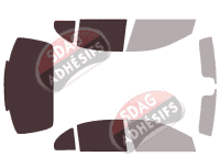 Gabarit vitrage - kit 3/4 arrière - Mercedes-Benz Classe E (5) Berline 4 portes (2016 - 2023) Gabarit vitrage - kit 3/4 arrière - Mercedes-Benz Classe E (5) Berline 4 portes (2016 - 2023)