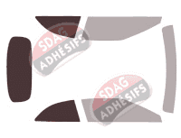 Gabarit vitrage - kit 3/4 arrière - Mercedes-Benz Classe S (5) Convertible 2 portes (2016 - 2021)