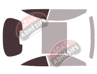 Gabarit vitrage - kit 3/4 arrière - Mercedes-Benz Classe S (5) Coupe 2 portes (2014 - 2021)