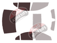 Gabarit vitrage - kit 3/4 arrière - Mercedes-Benz Classe S (4) Courte Berline 4 portes (2005 - 2013) Gabarit vitrage - kit 3/4 arrière - Mercedes-Benz Classe S (4) Courte Berline 4 portes (2005 - 2013)