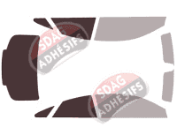 Gabarit vitrage - kit 3/4 arrière - Mercedes-Benz Classe E (5) Coupe 2 portes (2017 - 2023) Gabarit vitrage - kit 3/4 arrière - Mercedes-Benz Classe E (5) Coupe 2 portes (2017 - 2023)