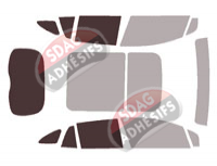 Gabarit vitrage - kit 3/4 arrière - Mercedes-Benz EQE (1) SUV 5 portes (depuis 2022)