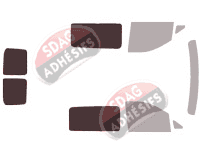 Gabarit vitrage - kit 3/4 arrière - Mercedes-Benz Vito / EQV (3) Mixto Utilitaire 5 portes (depuis 2014) Gabarit vitrage - kit 3/4 arrière - Mercedes-Benz Vito / EQV (3) Mixto Utilitaire 5 portes (depuis 2014)