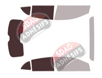 Gabarit vitrage - kit 3/4 arrière - MG 3 (3) 5 portes (depuis 2024) Gabarit vitrage - kit 3/4 arrière - MG 3 (3) 5 portes (depuis 2024)