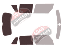 Gabarit vitrage - kit 3/4 arrière - Mini One et Cooper (3) 5 portes (2014 - 2023) Gabarit vitrage - kit 3/4 arrière - Mini One et Cooper (3) 5 portes (2014 - 2023)