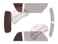 Gabarit vitrage - kit 3/4 arrière - Mini One et Cooper (3) Cabriolet 2 portes (2016 - 2023) Gabarit vitrage - kit 3/4 arrière - Mini One et Cooper (3) Cabriolet 2 portes (2016 - 2023)