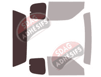 Gabarit vitrage - kit 3/4 arrière - Mitsubishi L200 (3) Club Cab Pick-up 2 portes (1996 - 2006) Gabarit vitrage - kit 3/4 arrière - Mitsubishi L200 (3) Club Cab Pick-up 2 portes (1996 - 2006)