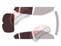 Gabarit vitrage - kit 3/4 arrière - Mitsubishi Eclipse (5) Cross (phase 2) 5 portes (depuis 2024)