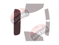 Gabarit vitrage - kit 3/4 arrière - Mitsubishi L200 (5) Simple-Cab Pick-up 2 portes (2015 - 2023)