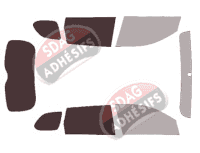 Gabarit vitrage - kit 3/4 arrière - Mitsubishi Outlander (3) 5 portes (2013 - 2018) Gabarit vitrage - kit 3/4 arrière - Mitsubishi Outlander (3) 5 portes (2013 - 2018)