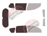 Gabarit vitrage - kit 3/4 arrière - Mitsubishi Outlander (2) 5 portes (2007 - 2013) Gabarit vitrage - kit 3/4 arrière - Mitsubishi Outlander (2) 5 portes (2007 - 2013)