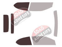 Gabarit vitrage - kit 3/4 arrière - Nissan Murano (2) CrossCabriolet Cabriolet 2 portes (2011 - 2014) Gabarit vitrage - kit 3/4 arrière - Nissan Murano (2) CrossCabriolet Cabriolet 2 portes (2011 - 2014)