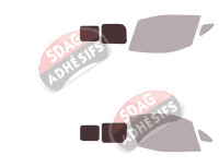 Gabarit vitrage - kit 3/4 arrière - Nissan NV200 (1) Utilitaire 5/6 portes (2009 - 2021)