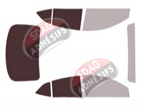 Gabarit vitrage - kit 3/4 arrière - Nissan Almera (5) Berline 4 portes (depuis 2023)