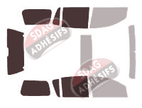 Gabarit vitrage - kit 3/4 arrière - Nissan Armada (1) Long 5 portes (2003 - 2016) Gabarit vitrage - kit 3/4 arrière - Nissan Armada (1) Long 5 portes (2003 - 2016)