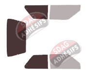 Gabarit vitrage - kit 3/4 arrière - Nissan Micra (1) 3 portes (1983 - 1992) Gabarit vitrage - kit 3/4 arrière - Nissan Micra (1) 3 portes (1983 - 1992)