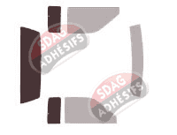 Gabarit vitrage - kit 3/4 arrière - Nissan Navara (2) Pick-up 2 portes (1998 - 2005)