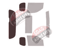 Gabarit vitrage - kit 3/4 arrière - Nissan Frontier (2) Extended Cab Pick-up 2 portes (2005 - 2021)