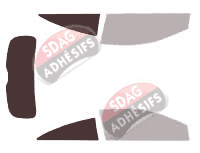 Gabarit vitrage - kit 3/4 arrière - Opel Astra (H) (GTC) 3 portes (2005 - 2012) Gabarit vitrage - kit 3/4 arrière - Opel Astra (H) (GTC) 3 portes (2005 - 2012)