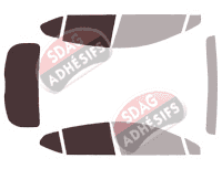 Gabarit vitrage - kit 3/4 arrière - Opel Astra (K) 5 portes (2015 - 2021) Gabarit vitrage - kit 3/4 arrière - Opel Astra (K) 5 portes (2015 - 2021)