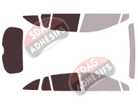 Gabarit vitrage - kit 3/4 arrière - Opel Astra (K) (Sport Tourer) Break 5 portes (2015 - 2021) Gabarit vitrage - kit 3/4 arrière - Opel Astra (K) (Sport Tourer) Break 5 portes (2015 - 2021)