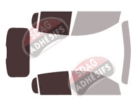 Gabarit vitrage - kit 3/4 arrière - Peugeot 208 (2) 5 portes (depuis 2019) Gabarit vitrage - kit 3/4 arrière - Peugeot 208 (2) 5 portes (depuis 2019)