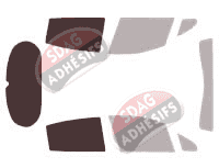 Gabarit vitrage - kit 3/4 arrière - Peugeot 208 (1) 5 portes (2012 - 2019) Gabarit vitrage - kit 3/4 arrière - Peugeot 208 (1) 5 portes (2012 - 2019)