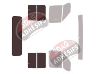 Gabarit vitrage - kit 3/4 arrière - Peugeot Boxer (1) Pick-Up 4 portes (1994 - 2006) Gabarit vitrage - kit 3/4 arrière - Peugeot Boxer (1) Pick-Up 4 portes (1994 - 2006)