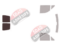 Gabarit vitrage - kit 3/4 arrière - Fiat Scudo (1) Utilitaire 5 portes (1995 - 2006)
