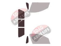 Gabarit vitrage - kit 3/4 arrière - Peugeot Hoggar Pick-Up 2 portes (2010 - 2014)