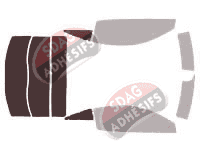 Gabarit vitrage - kit 3/4 arrière - Peugeot RCZ Coupe 2 portes (2010 - 2015)