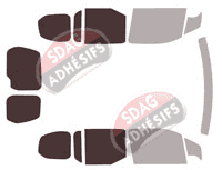 Gabarit vitrage - kit 3/4 arrière - Toyota ProAce City (1) Court 6 portes (depuis 2020) Gabarit vitrage - kit 3/4 arrière - Toyota ProAce City (1) Court 6 portes (depuis 2020)