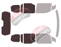 Gabarit vitrage - kit 3/4 arrière - Toyota ProAce City (1) Court 5 portes (depuis 2020) Gabarit vitrage - kit 3/4 arrière - Toyota ProAce City (1) Court 5 portes (depuis 2020)