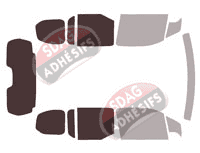 Gabarit vitrage - kit 3/4 arrière - Toyota ProAce City (1) Court 5 portes (depuis 2020) Gabarit vitrage - kit 3/4 arrière - Toyota ProAce City (1) Court 5 portes (depuis 2020)