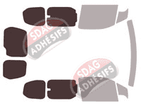 Gabarit vitrage - kit 3/4 arrière - Toyota ProAce City (1) Court 6 portes (depuis 2020) Gabarit vitrage - kit 3/4 arrière - Toyota ProAce City (1) Court 6 portes (depuis 2020)