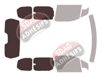 Gabarit vitrage - kit 3/4 arrière - Toyota ProAce City (1) Court 5 portes (depuis 2020) Gabarit vitrage - kit 3/4 arrière - Toyota ProAce City (1) Court 5 portes (depuis 2020)