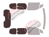 Gabarit vitrage - kit 3/4 arrière - Toyota ProAce City (1) Court 5 portes (depuis 2020) Gabarit vitrage - kit 3/4 arrière - Toyota ProAce City (1) Court 5 portes (depuis 2020)