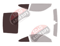 Gabarit vitrage - kit 3/4 arrière - Porsche 911 (7) Coupe 2 portes (2012 - 2019) Gabarit vitrage - kit 3/4 arrière - Porsche 911 (7) Coupe 2 portes (2012 - 2019)