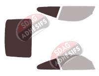 Gabarit vitrage - kit 3/4 arrière - Porsche 911 (6) Coupe 2 portes (2005 - 2012) Gabarit vitrage - kit 3/4 arrière - Porsche 911 (6) Coupe 2 portes (2005 - 2012)