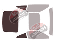 Gabarit vitrage - kit 3/4 arrière - Porsche 911 (8) Coupe 2 portes (depuis 2019) Gabarit vitrage - kit 3/4 arrière - Porsche 911 (8) Coupe 2 portes (depuis 2019)