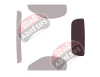 Gabarit vitrage - kit 3/4 arrière - Porsche Boxster (3) Cabriolet 2 portes (2013 - 2020)