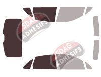 Gabarit vitrage - kit 3/4 arrière - Porsche Macan (1) 5 portes (2014 - 2024) Gabarit vitrage - kit 3/4 arrière - Porsche Macan (1) 5 portes (2014 - 2024)
