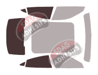 Gabarit vitrage - kit 3/4 arrière - Porsche Taycan (1) Berline 4 portes (depuis 2020) Gabarit vitrage - kit 3/4 arrière - Porsche Taycan (1) Berline 4 portes (depuis 2020)