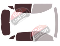 Gabarit vitrage - kit 3/4 arrière - Renault Austral (1) 5 portes (depuis 2022) Gabarit vitrage - kit 3/4 arrière - Renault Austral (1) 5 portes (depuis 2022)