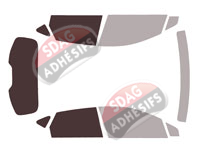 Gabarit vitrage - kit 3/4 arrière - Mitsubishi ASX (2) 5 portes (depuis 2023) Gabarit vitrage - kit 3/4 arrière - Mitsubishi ASX (2) 5 portes (depuis 2023)